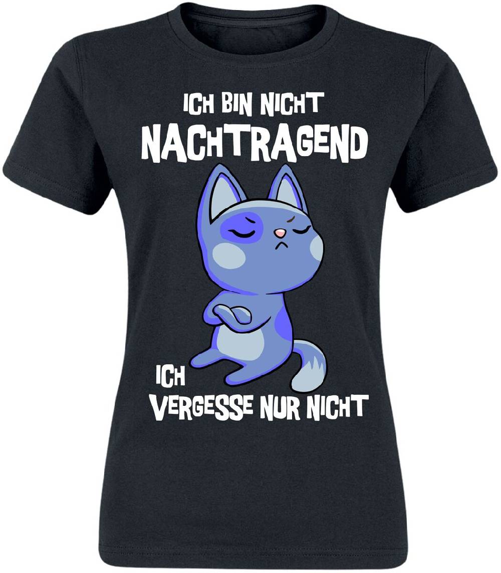 EMP "Ich bin nicht nachtragend" T-Shirt schwarz von Tierisch