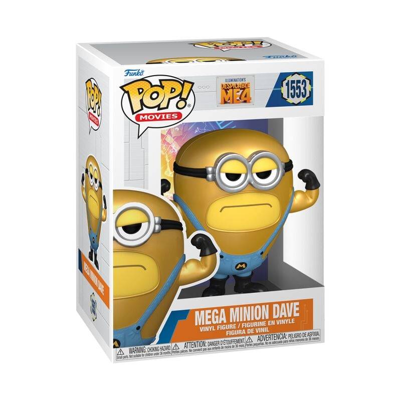 EMP "Ich - Einfach unverbesserlich 4 - Mega Minion Dave Vinyl Figur 1553" Funko Pop! multicolor von Minions