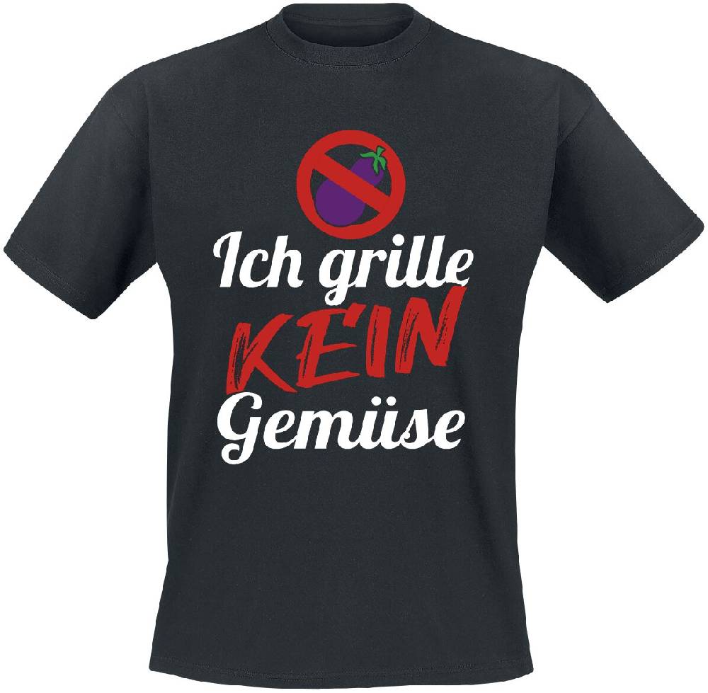 EMP "Ich grille kein Gemüse" T-Shirt schwarz von Food