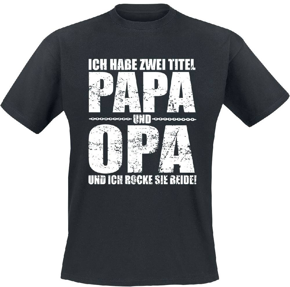 EMP "Ich habe zwei Titel" T-Shirt schwarz von Familie & Freunde