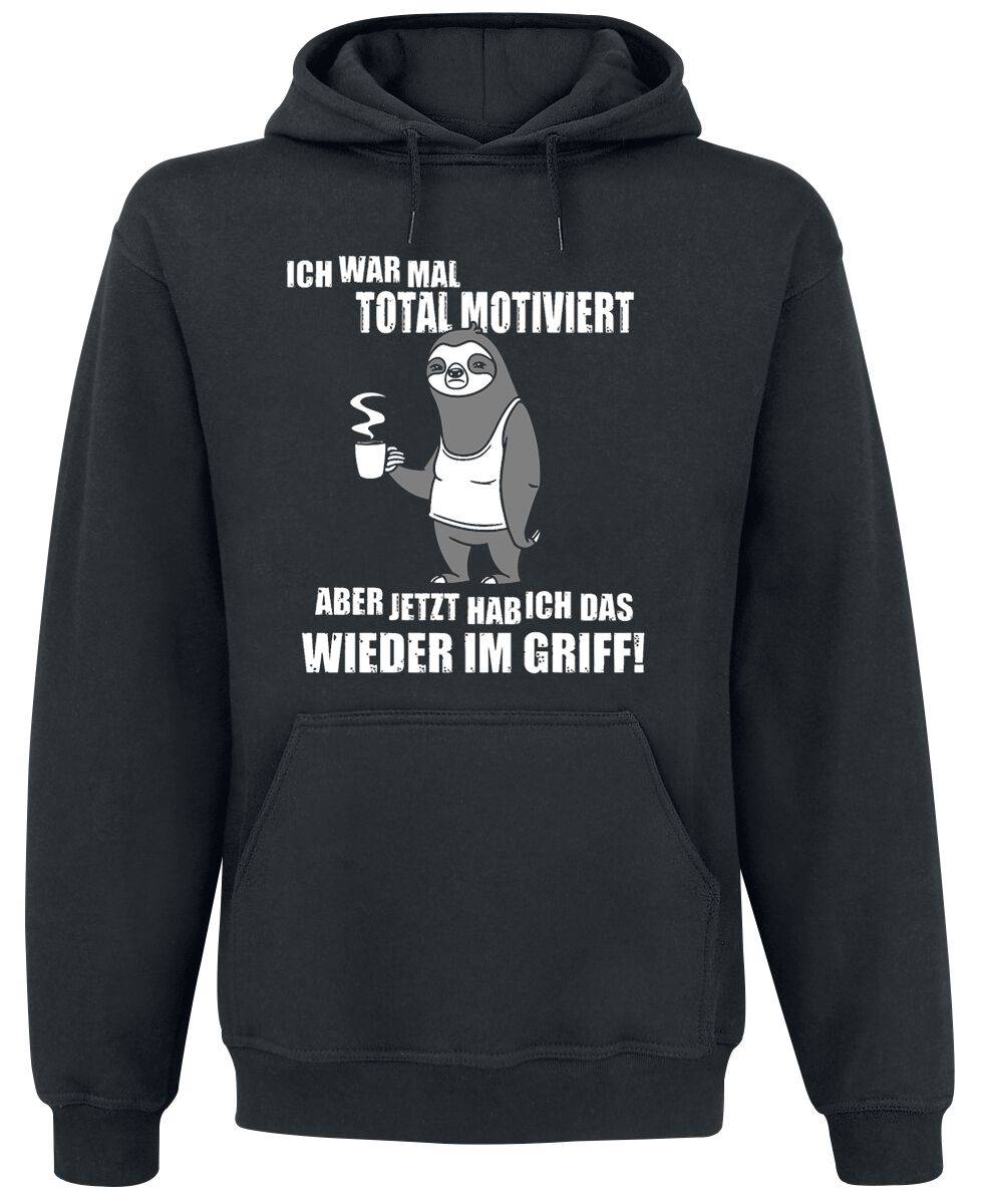 EMP "Ich war mal total motiviert aber jetzt hab ich das wieder im Griff!" Kapuzenpullover schwarz von Tierisch