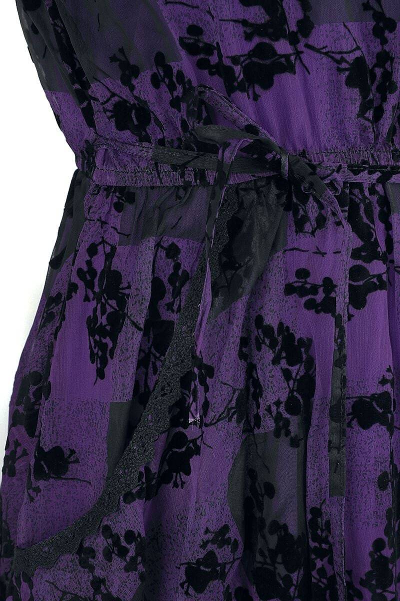 EMP "Ilsa Dress" Kurzes Kleid Schwarz/lila Von Innocent