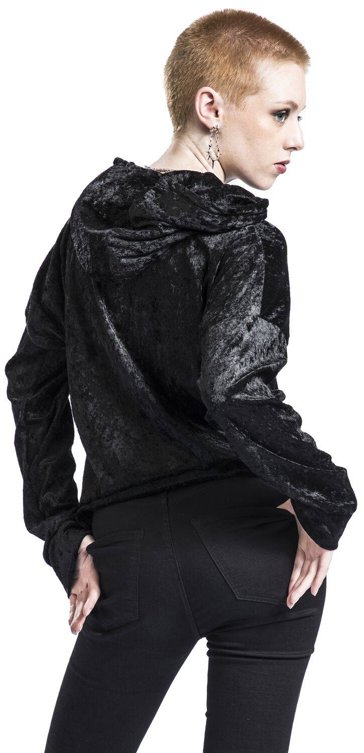 EMP "Iman" Kapuzenpullover Schwarz Von Alchemy England