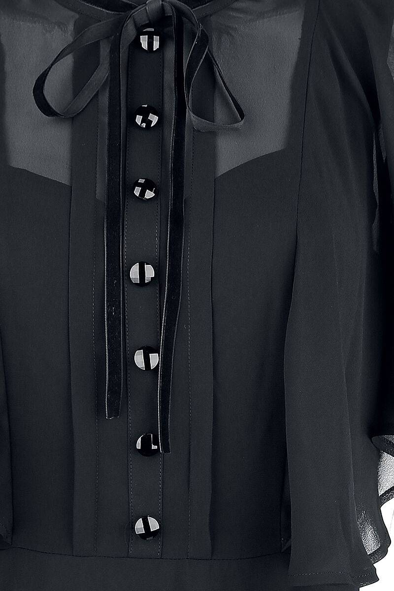 EMP "Imperia Dress" Kurzes Kleid Schwarz Von Hell Bunny