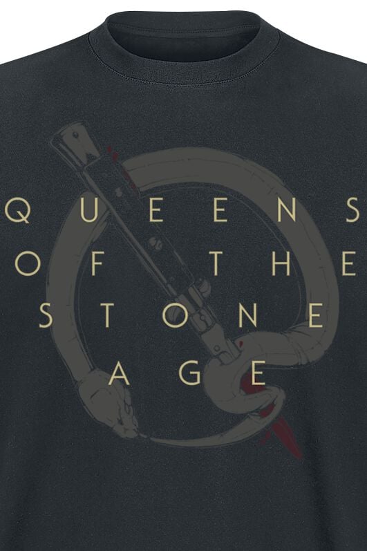 EMP "In Times New Roman - Bad Dog" T-Shirt Schwarz Von Queens Of The Stone Age
