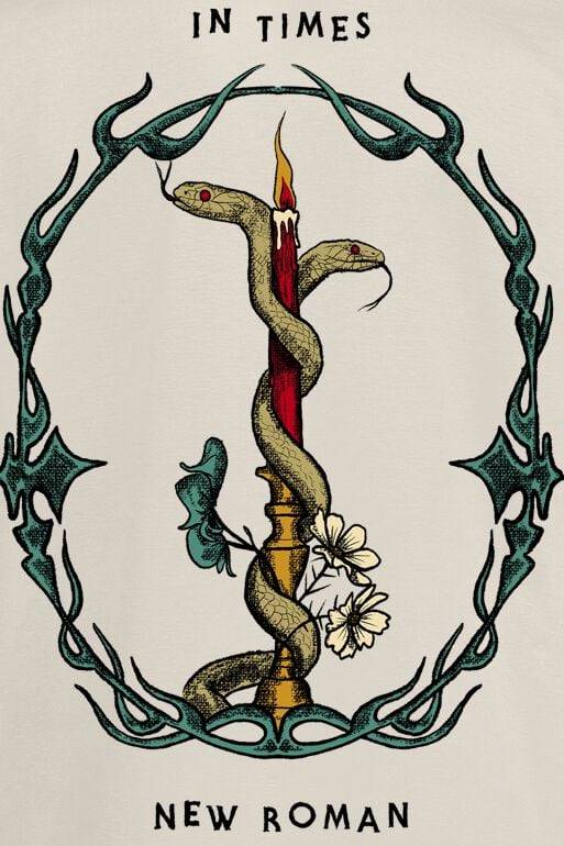 EMP "In Times New Roman - Snake Candle" T-Shirt Natur Von Queens Of The Stone Age
