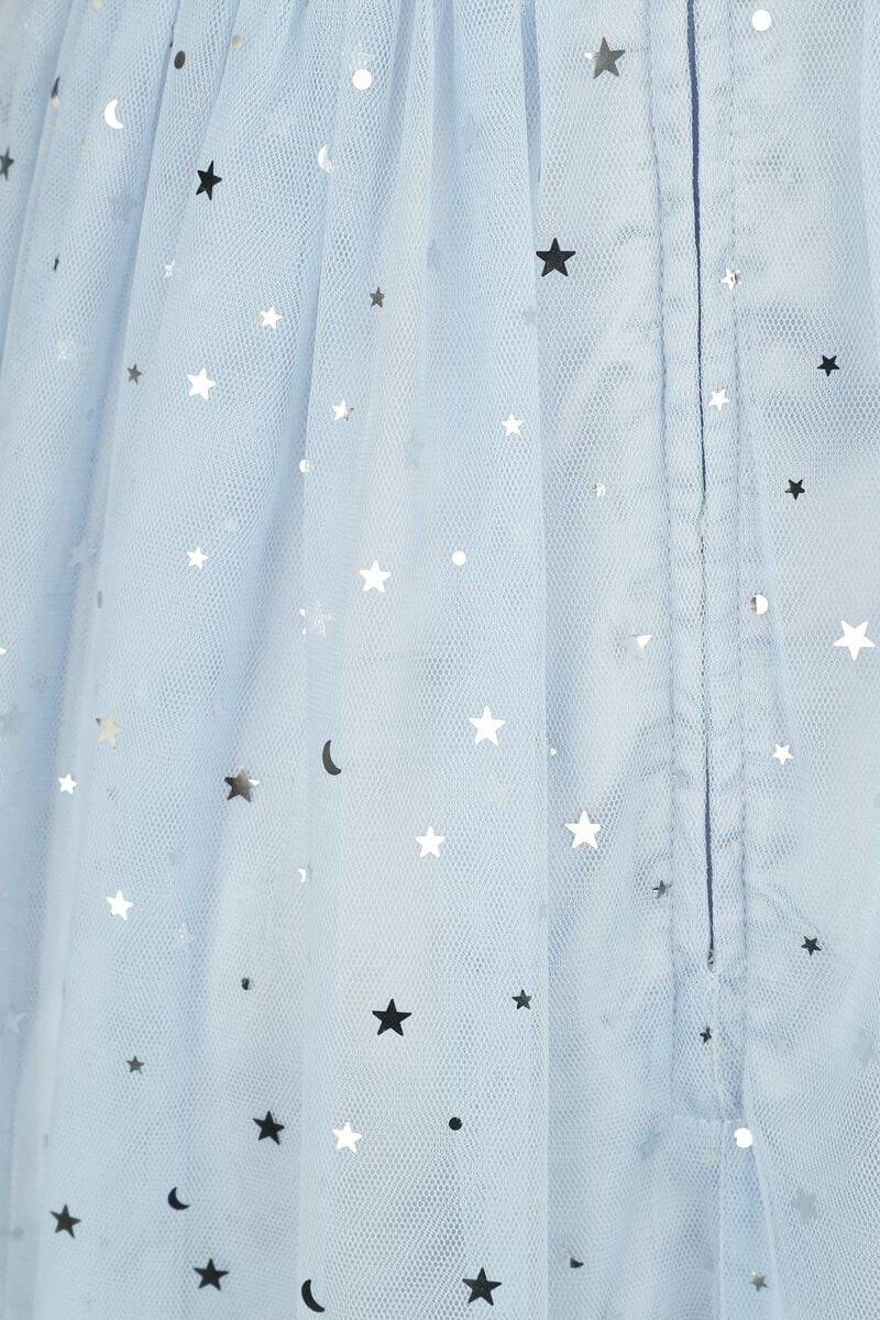 EMP "Infinity Midi Dress" Mittellanges Kleid Blau Von Hell Bunny