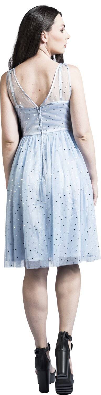 EMP "Infinity Midi Dress" Mittellanges Kleid Blau Von Hell Bunny