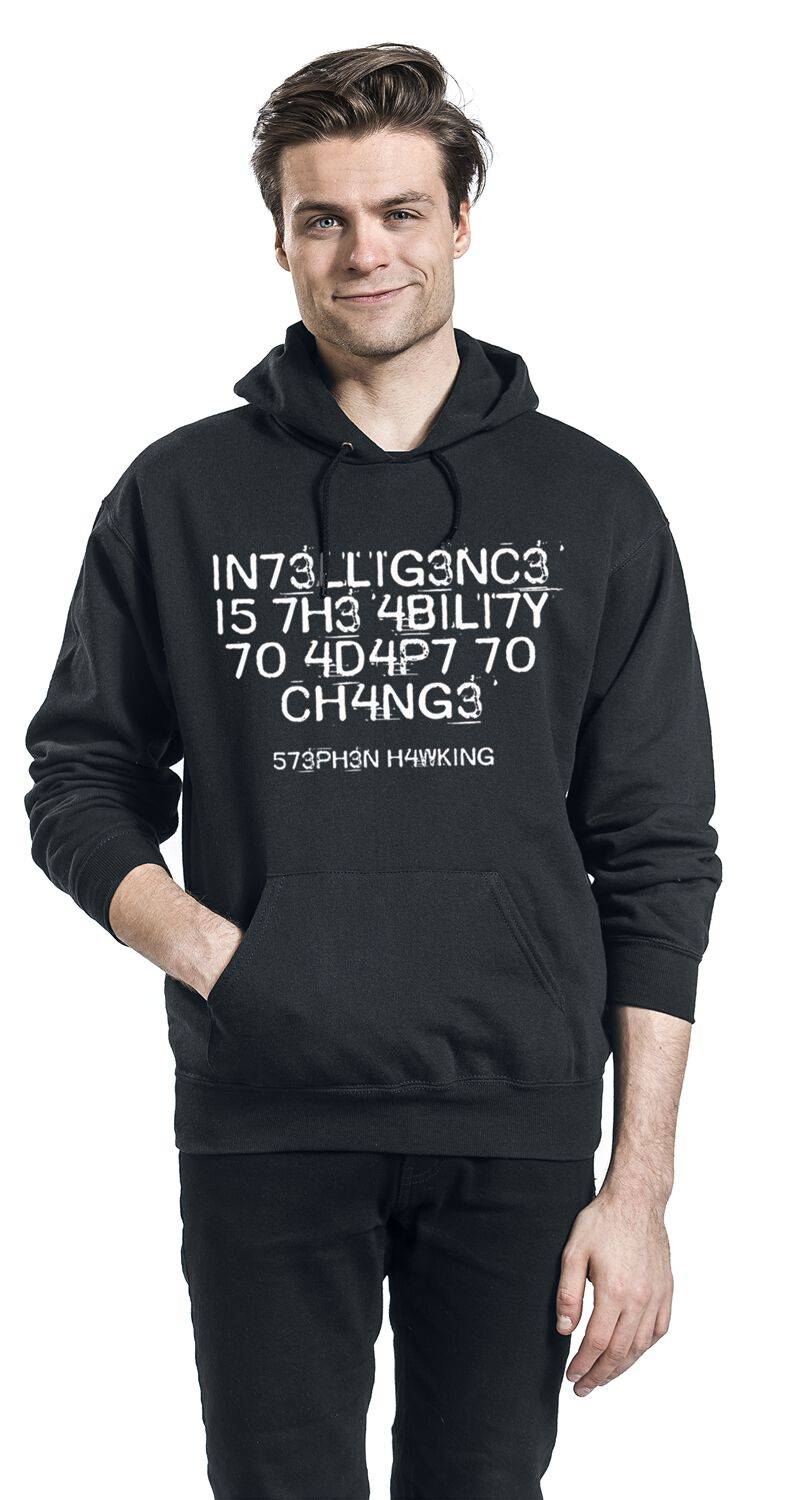 EMP "Intelligence Is The Ability To Adapt To Change" Kapuzenpullover Schwarz Von Sprüche