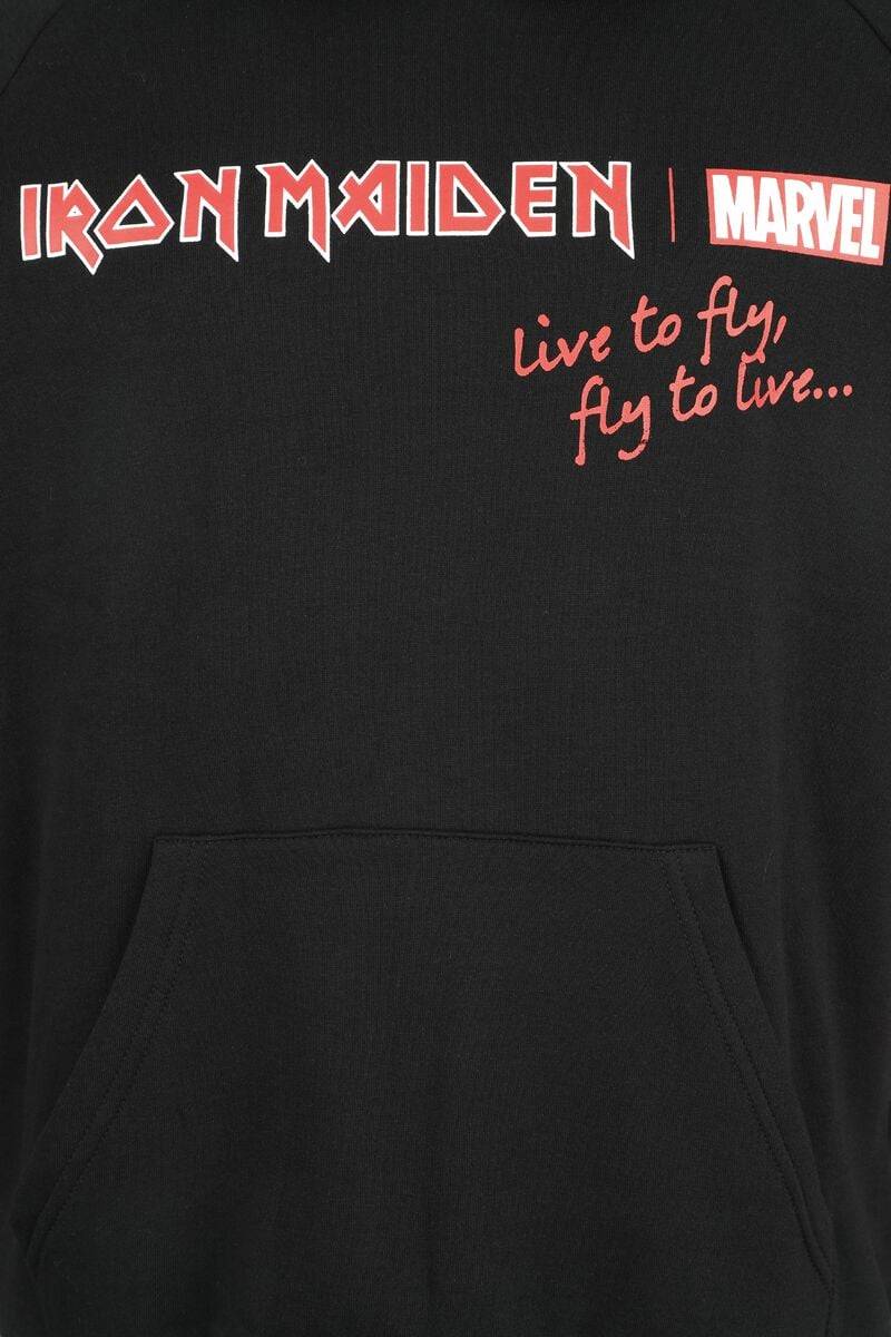 EMP "Iron Maiden X Marvel Collection" Kapuzenpullover Schwarz/grau/rot Von Iron Maiden