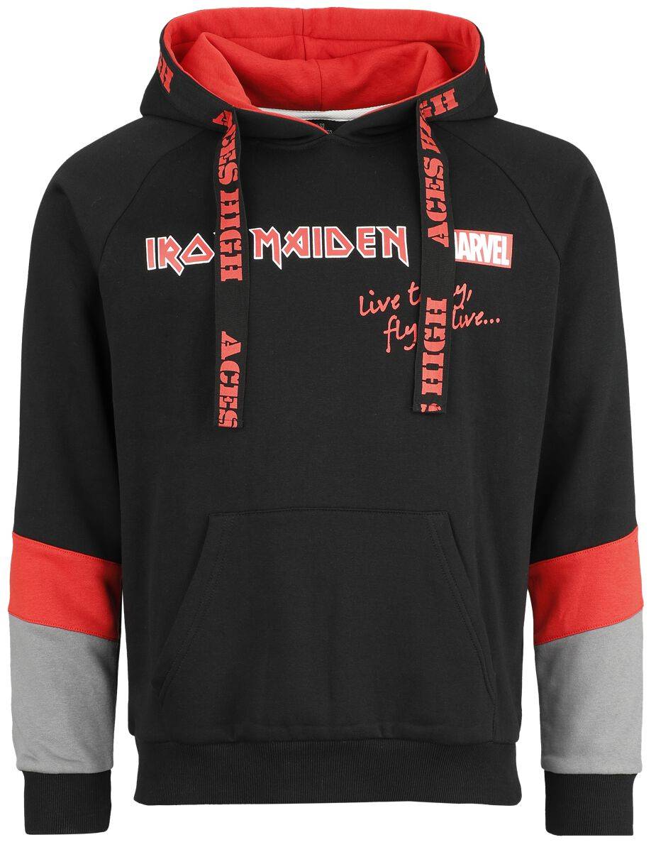 EMP "Iron Maiden x Marvel Collection" Kapuzenpullover schwarz/grau/rot von Iron Maiden