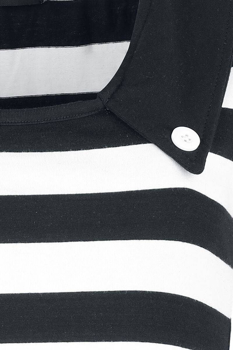 EMP "Isolde Dress" Kurzes Kleid Schwarz/weiß Von Rockabella