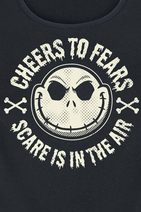 EMP "Jack - Cheers To Fears" Top Schwarz Von The Nightmare Before Christmas