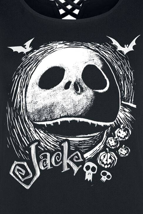 EMP "Jack Moon Face" T-Shirt Schwarz Von The Nightmare Before Christmas