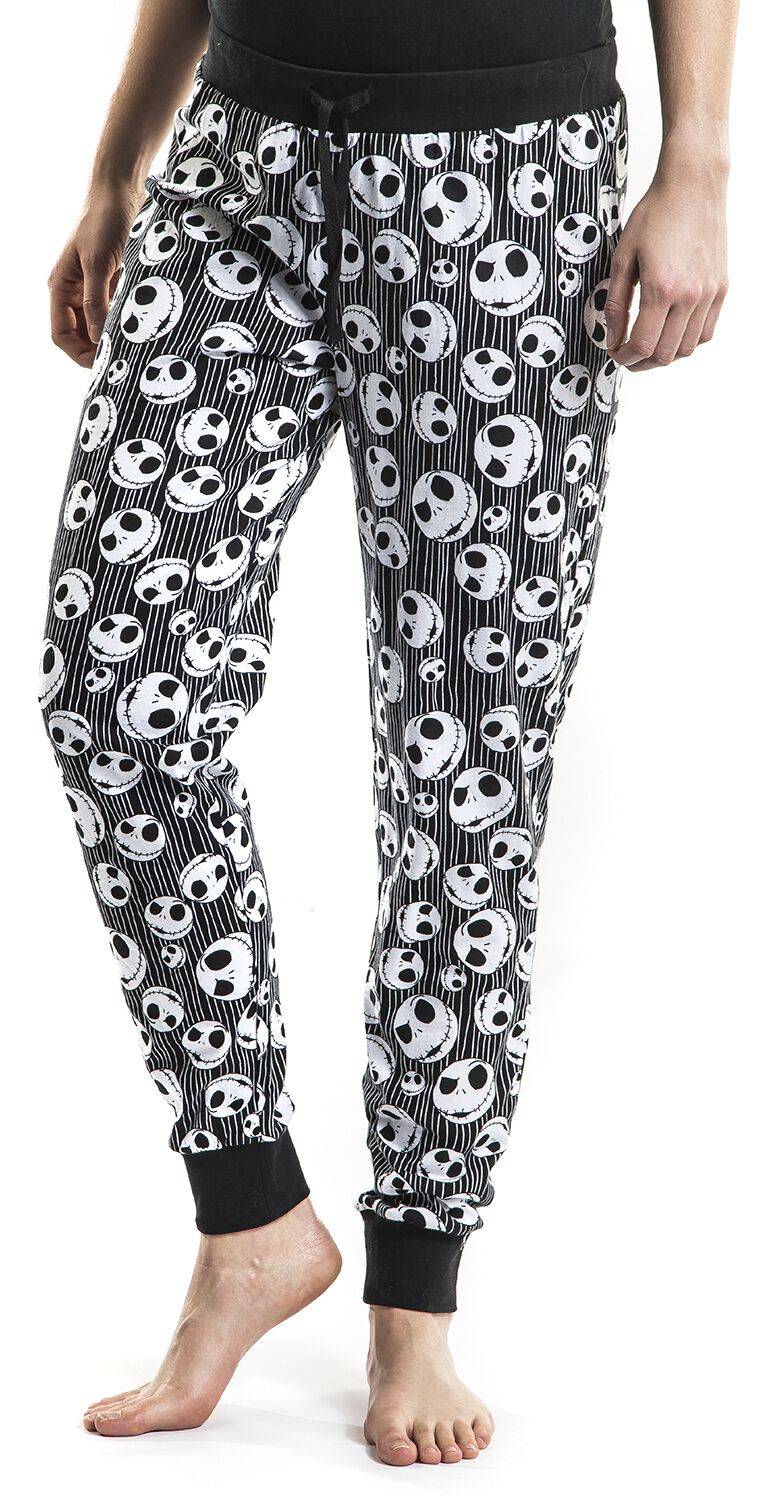 EMP "Jack Skellington - Skulls" Pyjama-Hose Schwarz Von The Nightmare Before Christmas