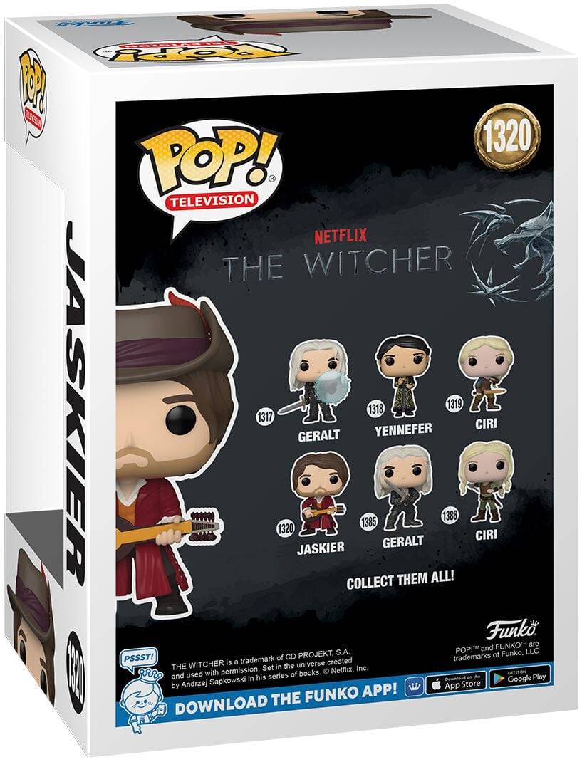 EMP "Jaskier (Chase Edition Möglich) Vinyl Figur 1320" Funko Pop! Von The Witcher