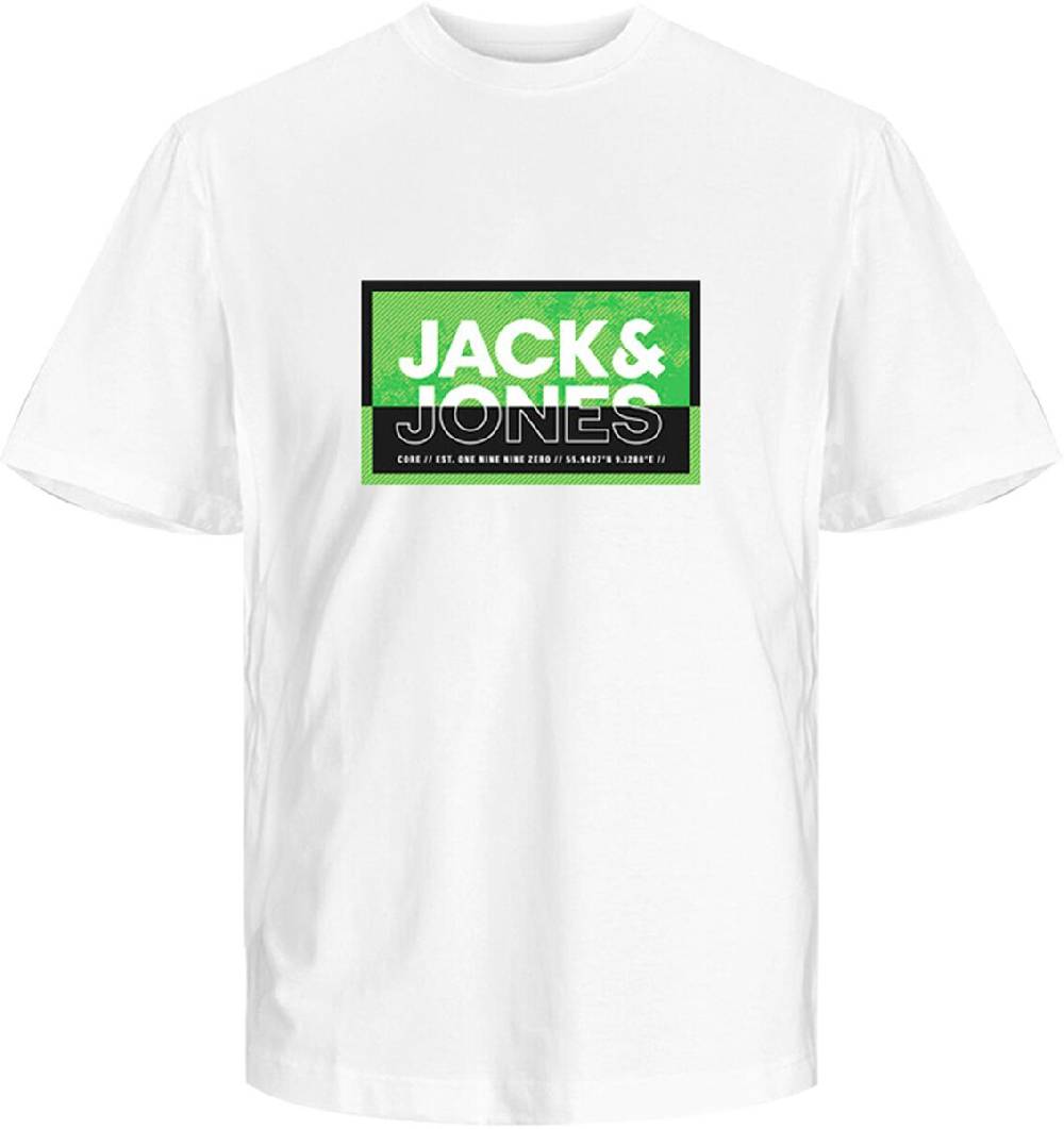 EMP "Jcologan Sommer Print Tee Crew FST JNR" T-Shirt weiß von Jack & Jones Junior