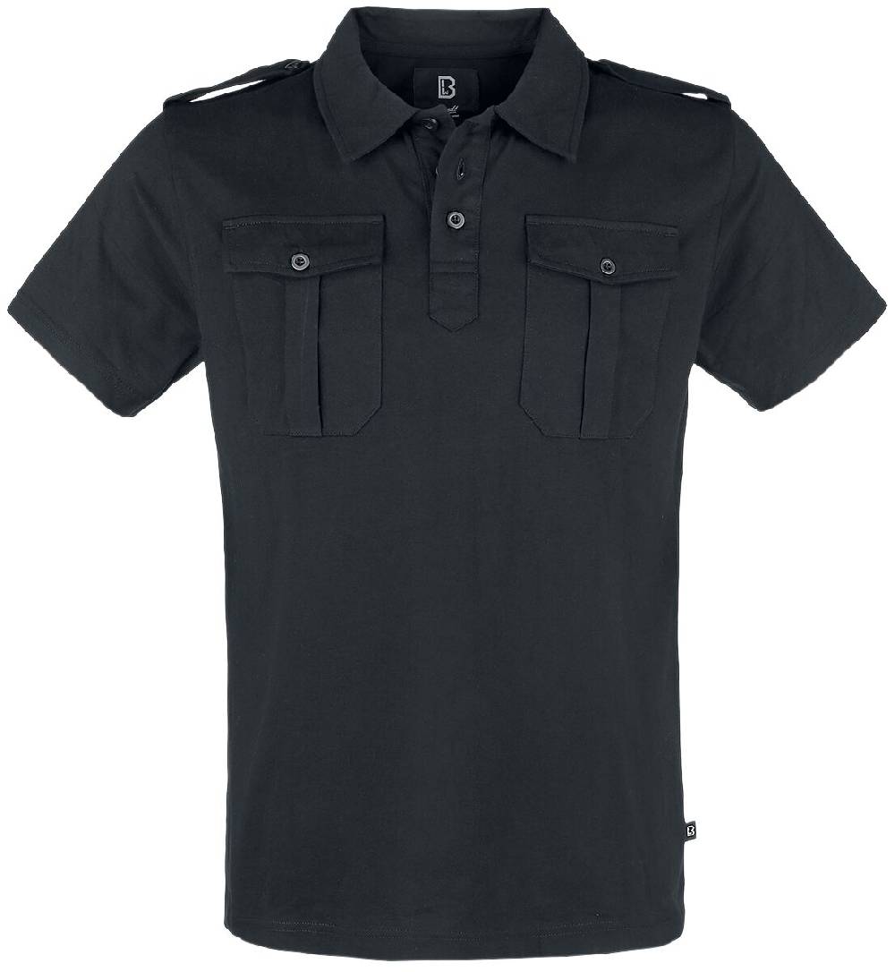EMP "Jersey Poloshirt Jon Shortsleeve" Poloshirt schwarz von Brandit