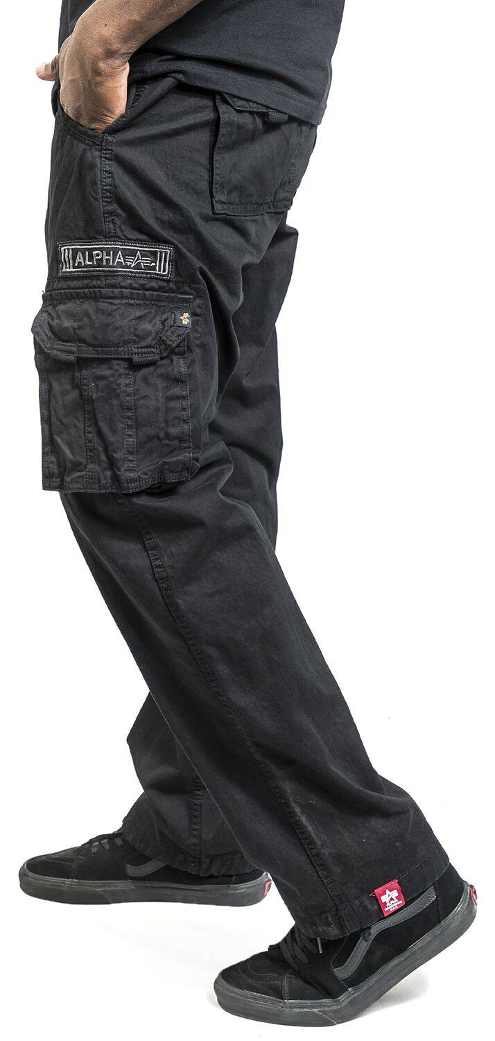 EMP "Jet Pant" Cargohose Schwarz Von Alpha Industries
