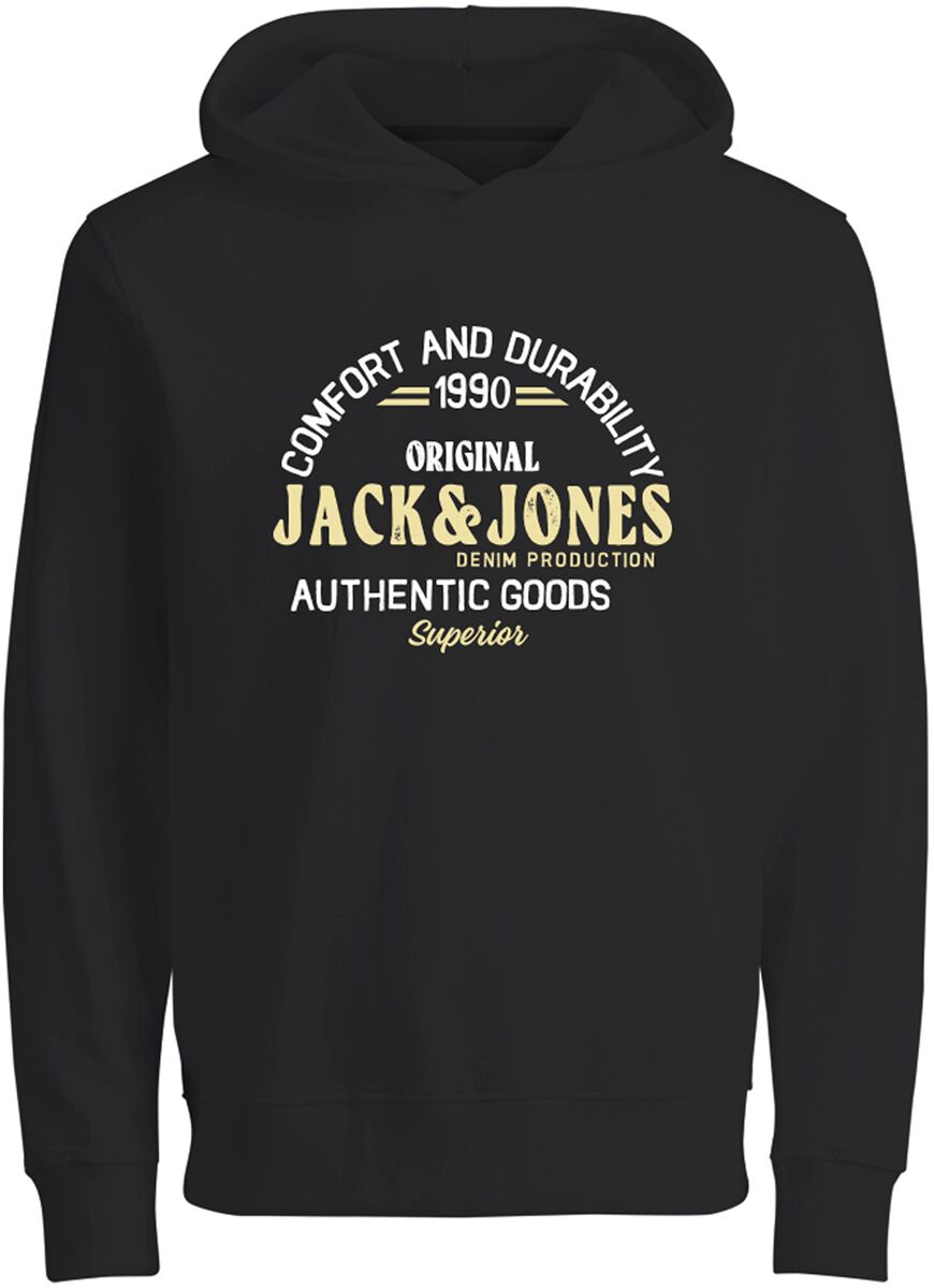 EMP "JJMinds Sweat Hood JNR" Kapuzenpullover schwarz von Jack & Jones Junior