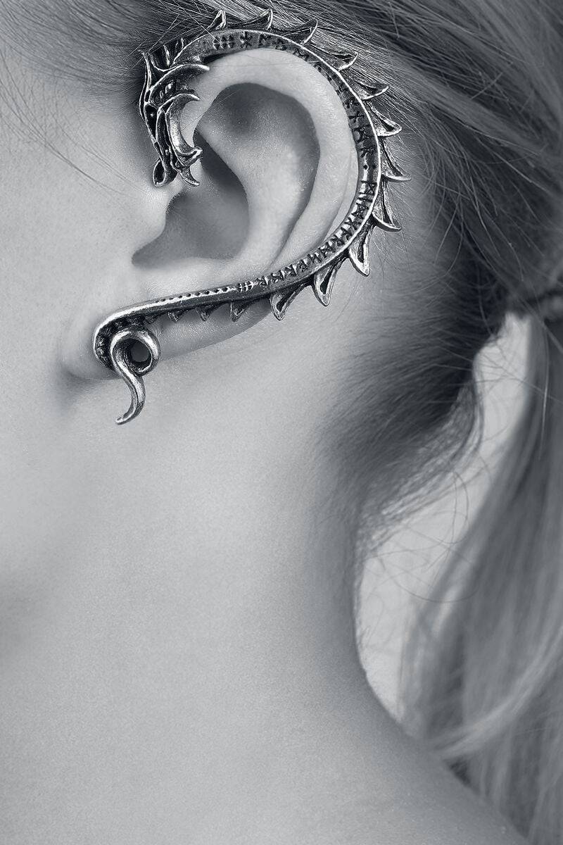 EMP "Jormungand" Ohrstecker Silberfarben Von Alchemy Gothic