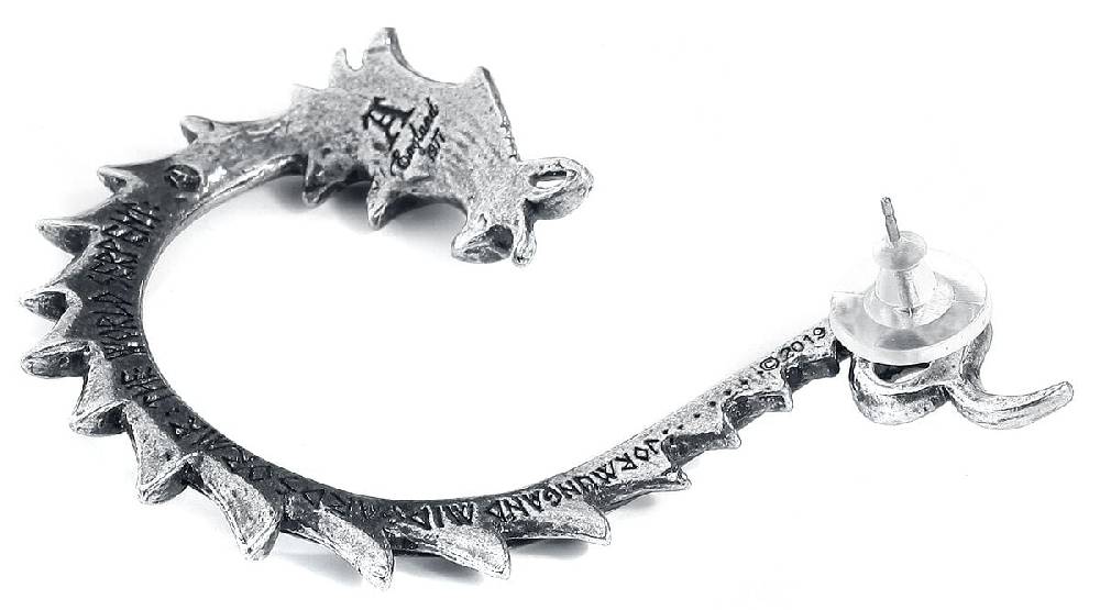 EMP "Jormungand" Ohrstecker Silberfarben Von Alchemy Gothic