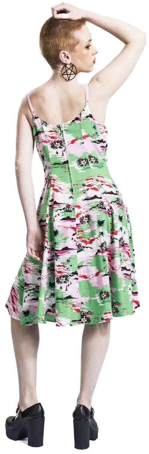 EMP "Kai Knee Dress" Mittellanges Kleid Multicolor Von Hell Bunny