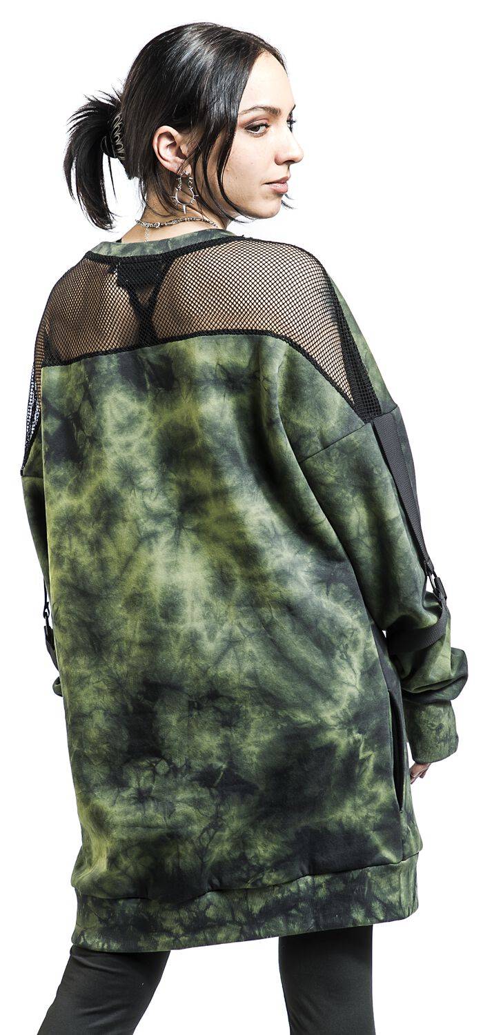 EMP "Kami Jumper" Sweatshirt Schwarz/grün Von Poizen Industries