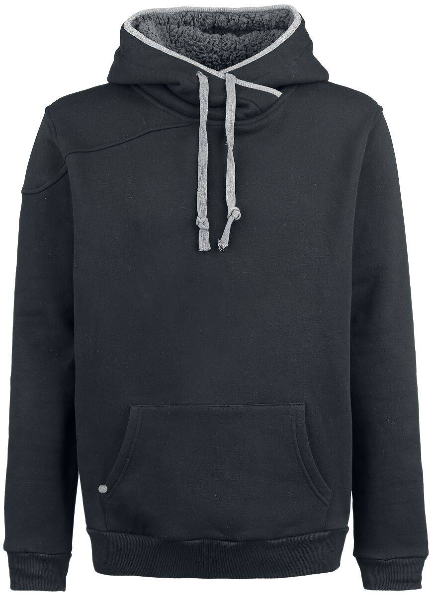 EMP Kapuzenpullover schwarz/grau von Black Premium by EMP