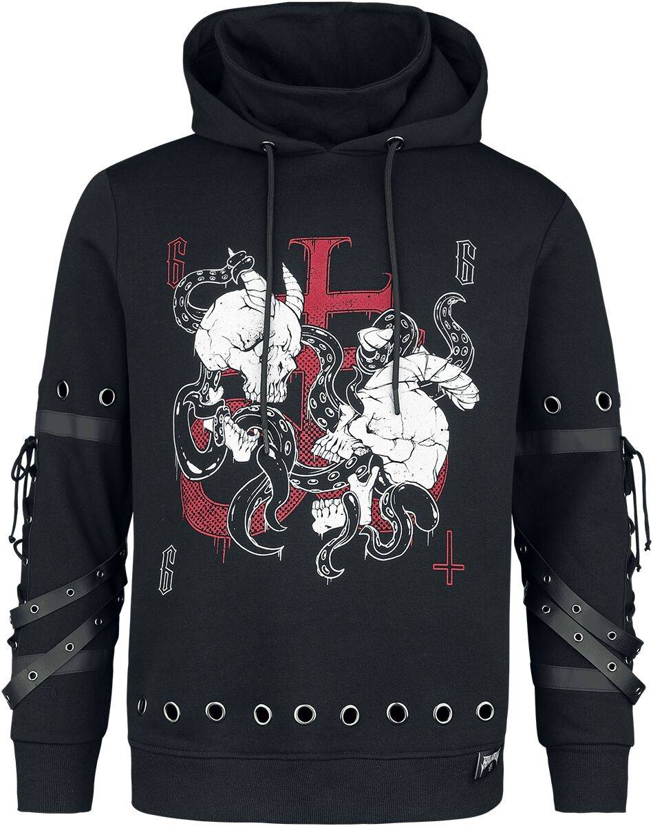 EMP Kapuzenpullover schwarz von Black Blood by Gothicana