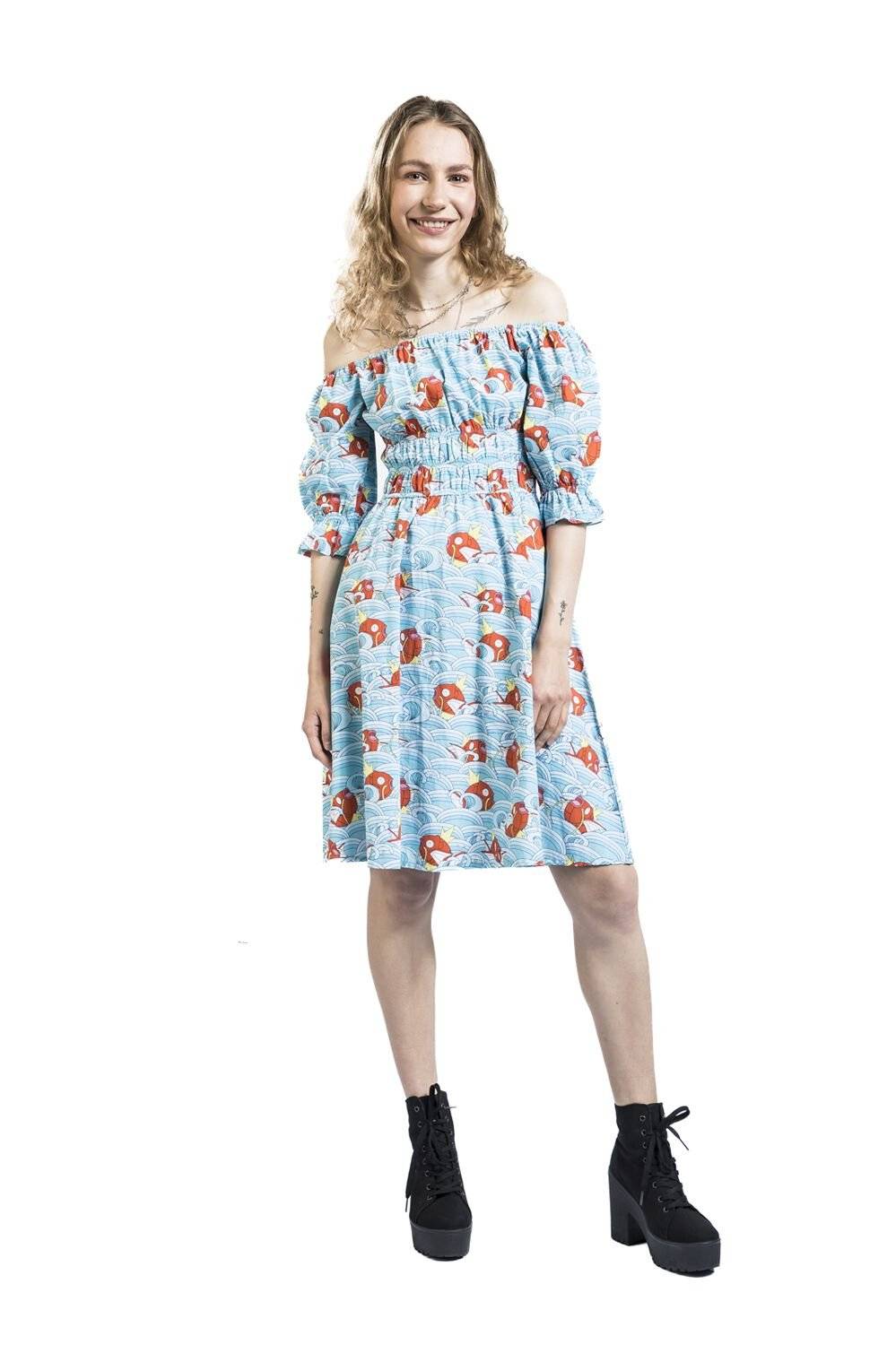 EMP "Karpador - Hawaii" Mittellanges Kleid Blau Von Pokémon