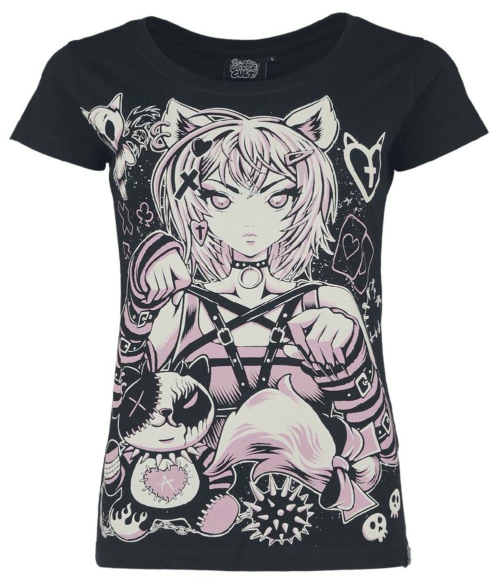 EMP "Kawaii T Shirt" T-Shirt schwarz von Cupcake Cult