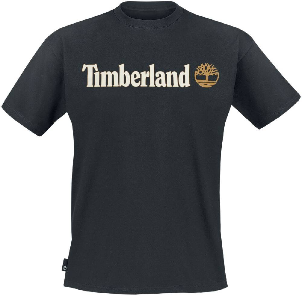 EMP "Kennebec River Linear Logo Short Sleeve Tee" T-Shirt schwarz von Timberland