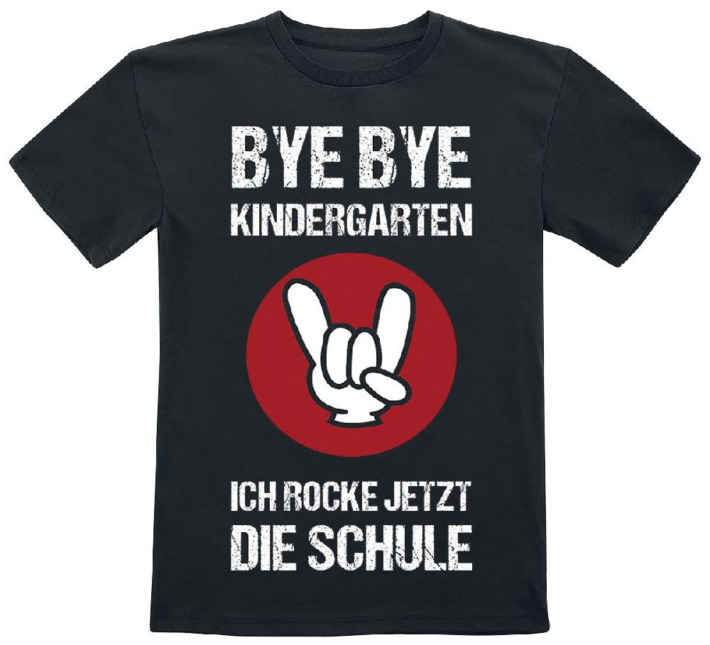 EMP "Kids - Bye Bye Kindergarten" T-Shirt schwarz von Sprüche