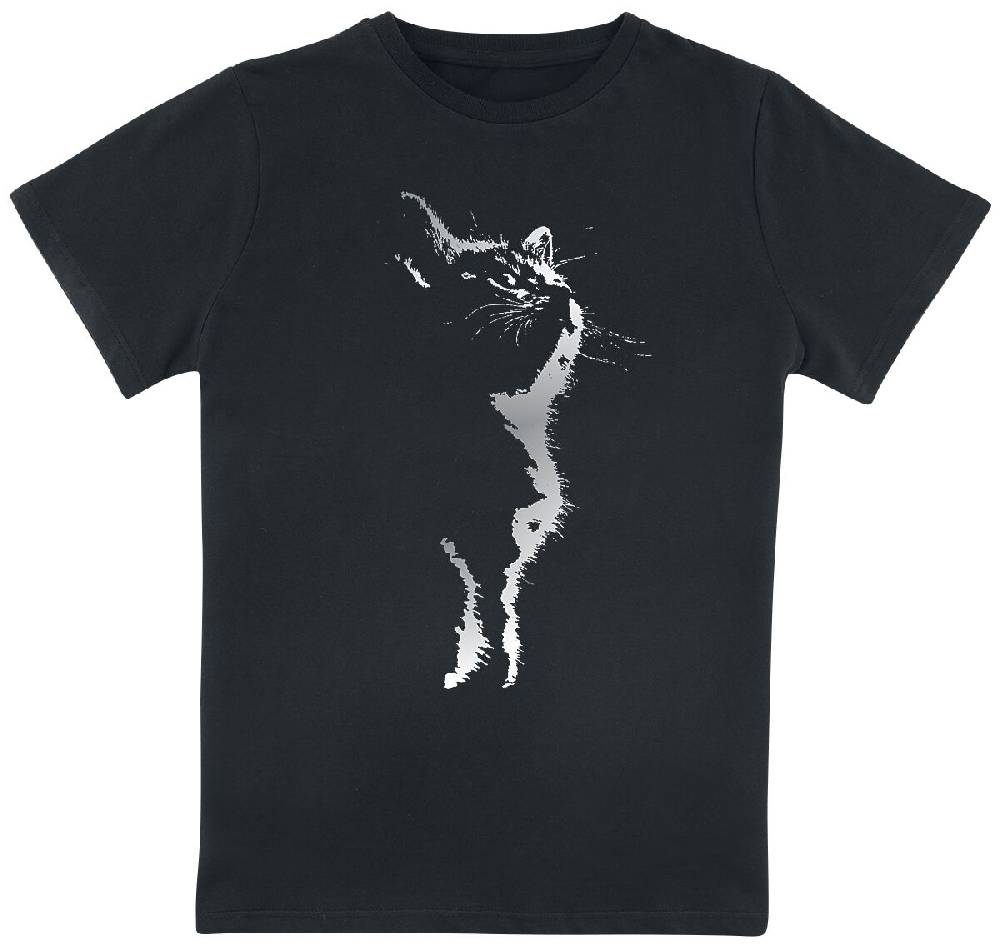 EMP "Kids - Cat Silhouette" T-Shirt schwarz von Tierisch