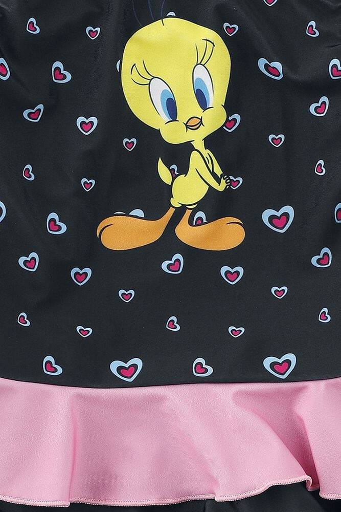 EMP "Kids - Charming Tweety" Kinder Badeanzug Schwarz Von Looney Tunes