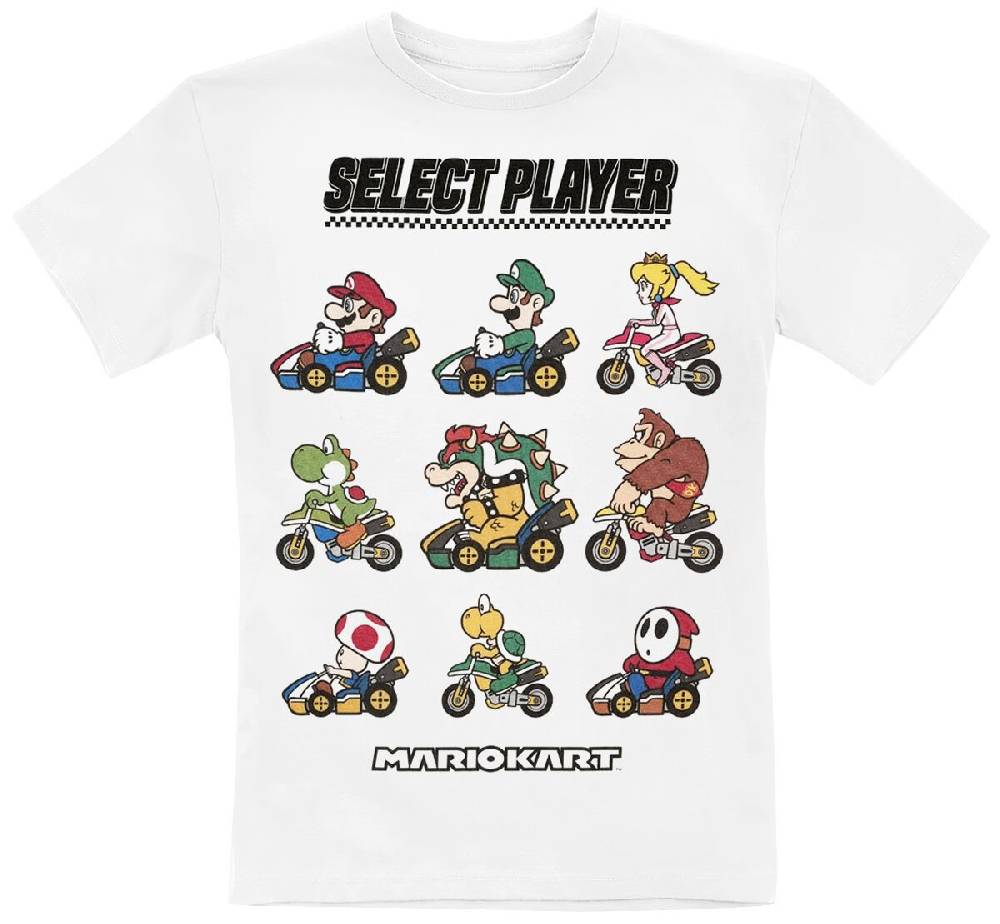 EMP "Kids - Choose Your Driver" T-Shirt weiß von Super Mario