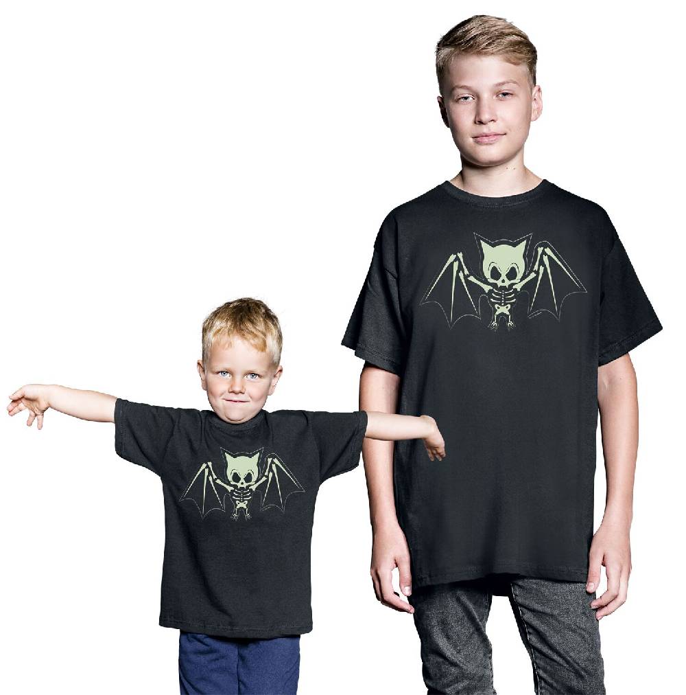 EMP "Kids - Fledermaus Skelett" T-Shirt Schwarz Von Tierisch