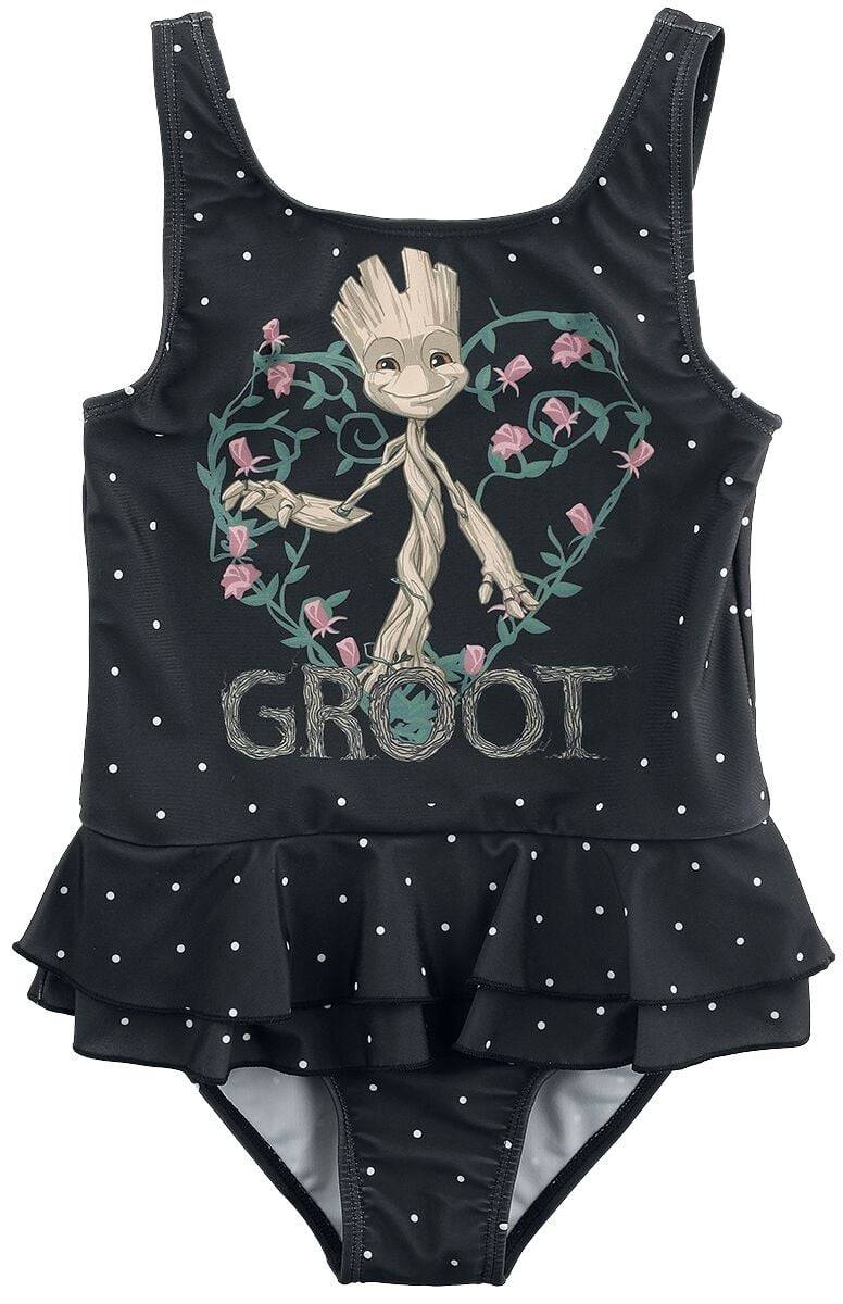 EMP "Kids - Heart Groot" Kinder Badeanzug schwarz von Guardians Of The Galaxy
