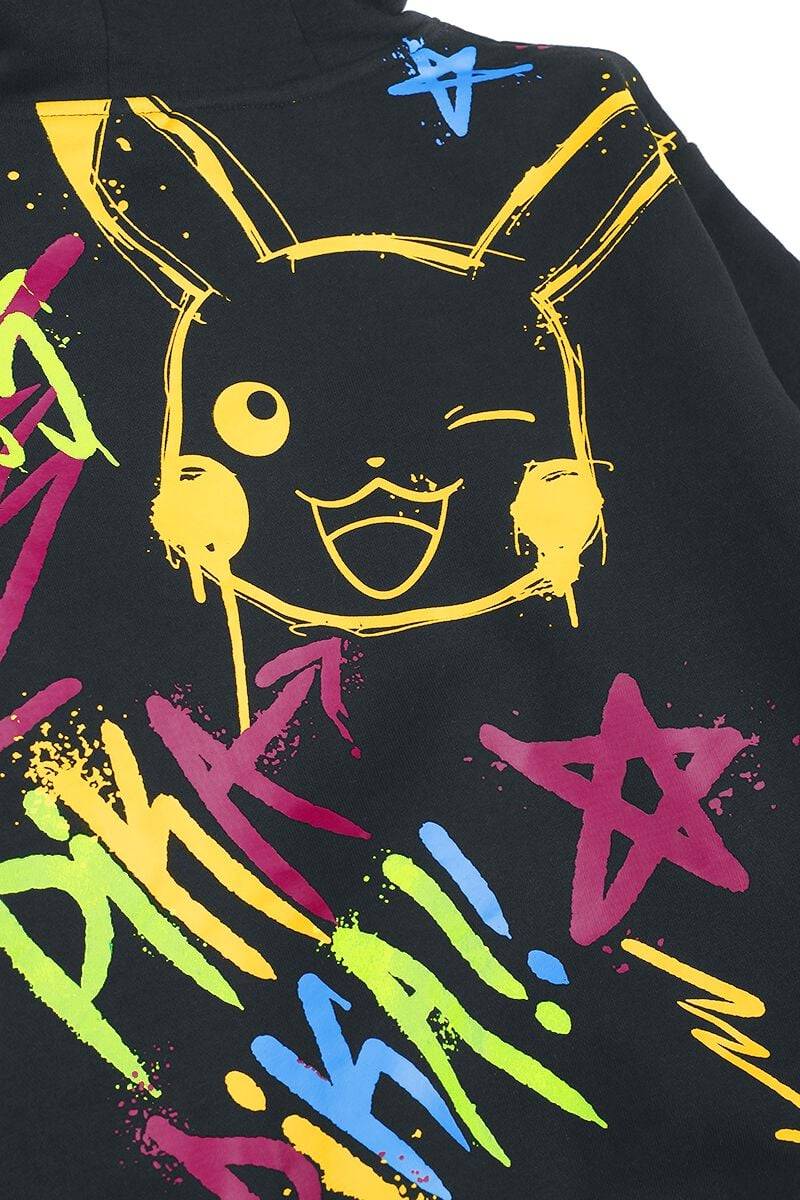 EMP "Kids - Pikachu - Punk" Kapuzenpullover Schwarz Von Pokémon