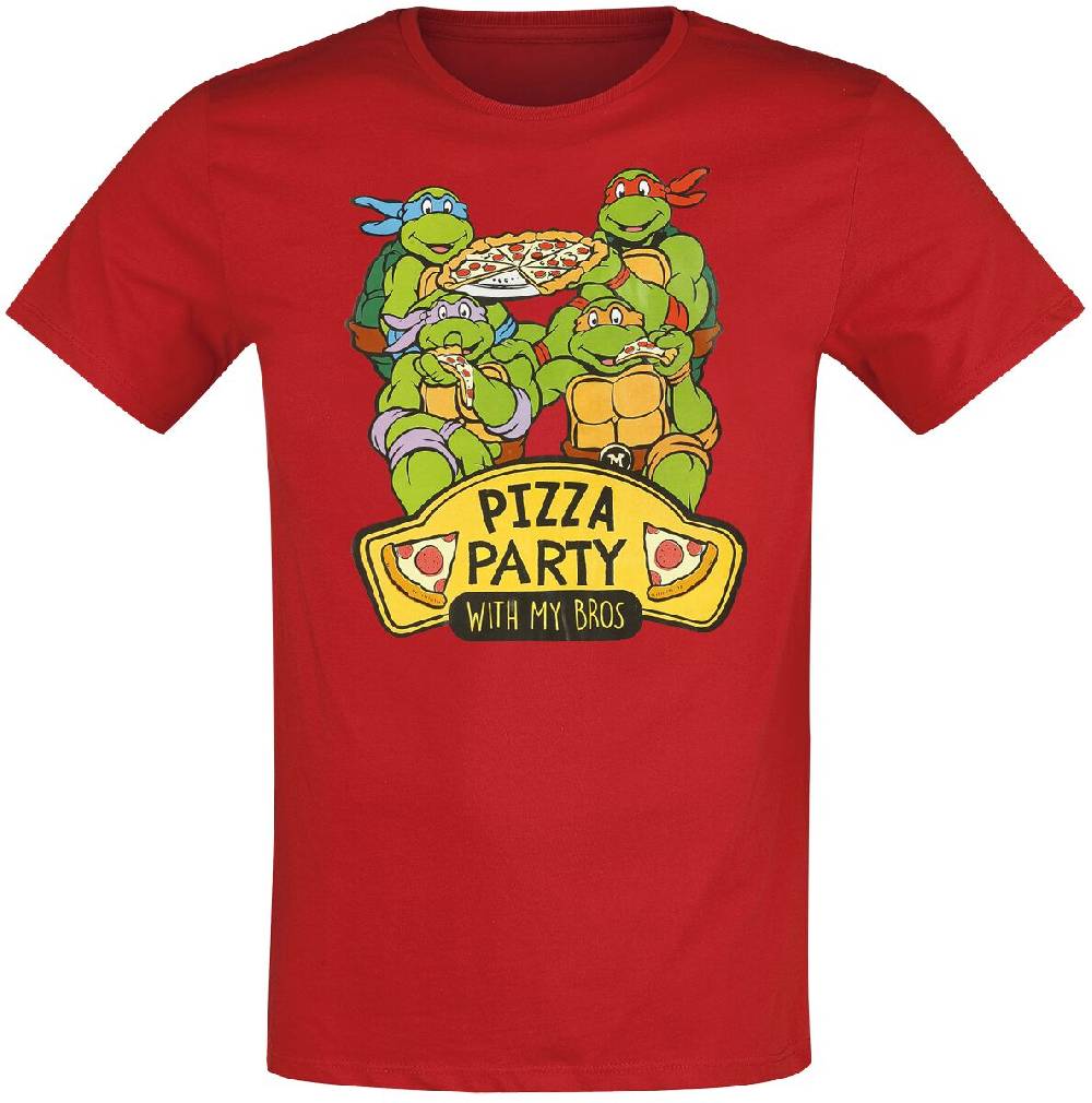 EMP "Kids - Pizza Party" T-Shirt rot von Teenage Mutant Ninja Turtles