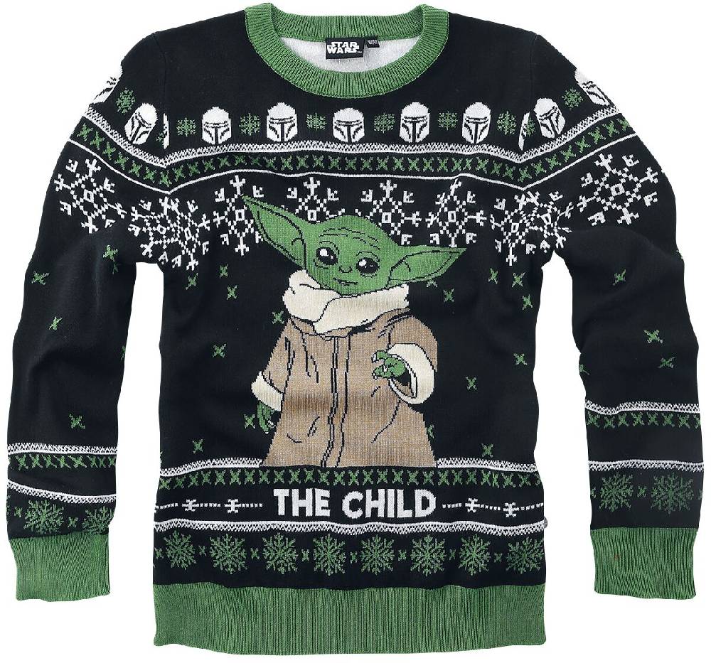 EMP "Kids - The Mandalorian - Grogu" Strickpullover schwarz von Star Wars