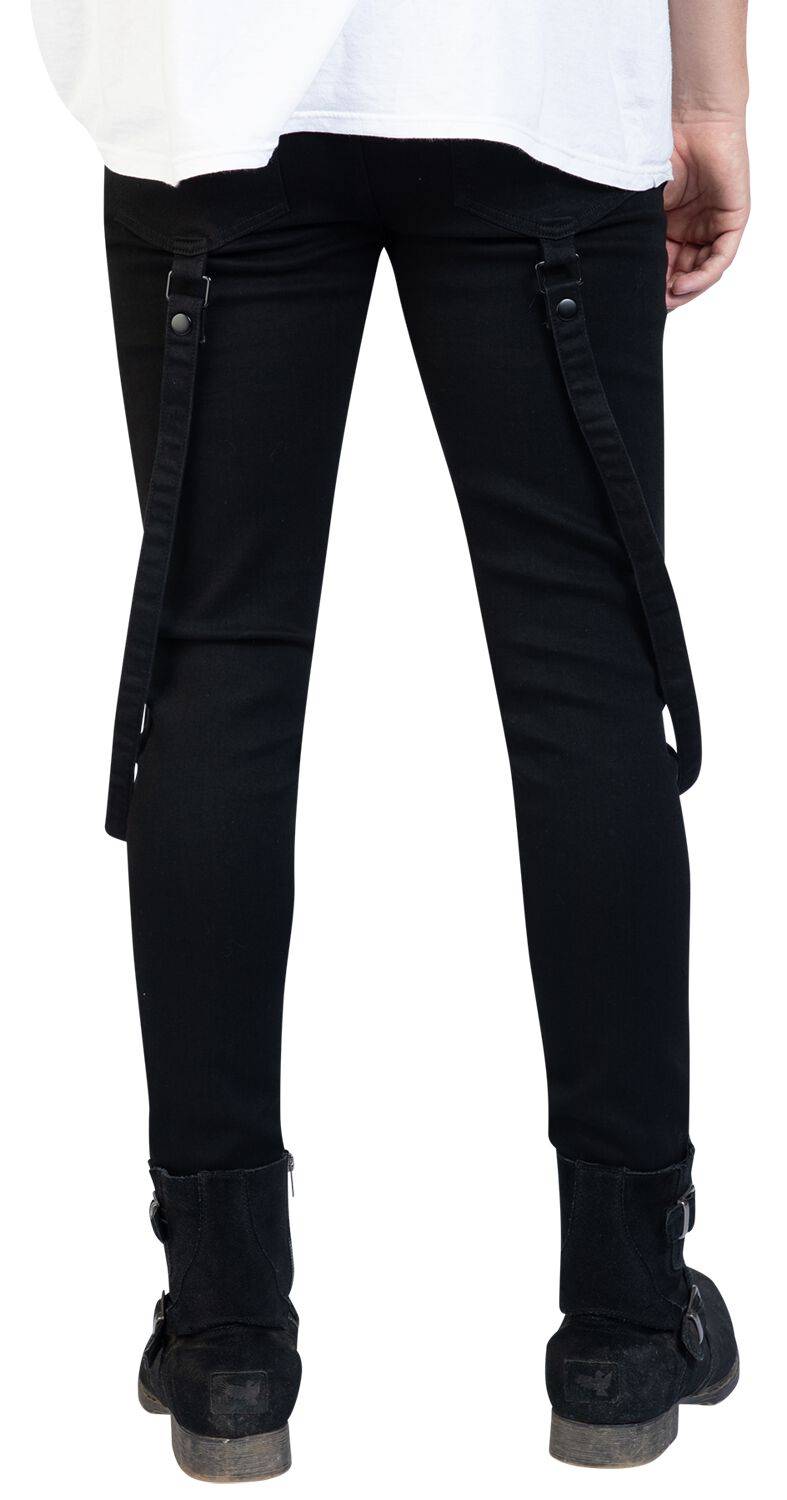EMP "KIHILIST Bondage Trousers" Jeans Schwarz Von KIHILIST By KILLSTAR