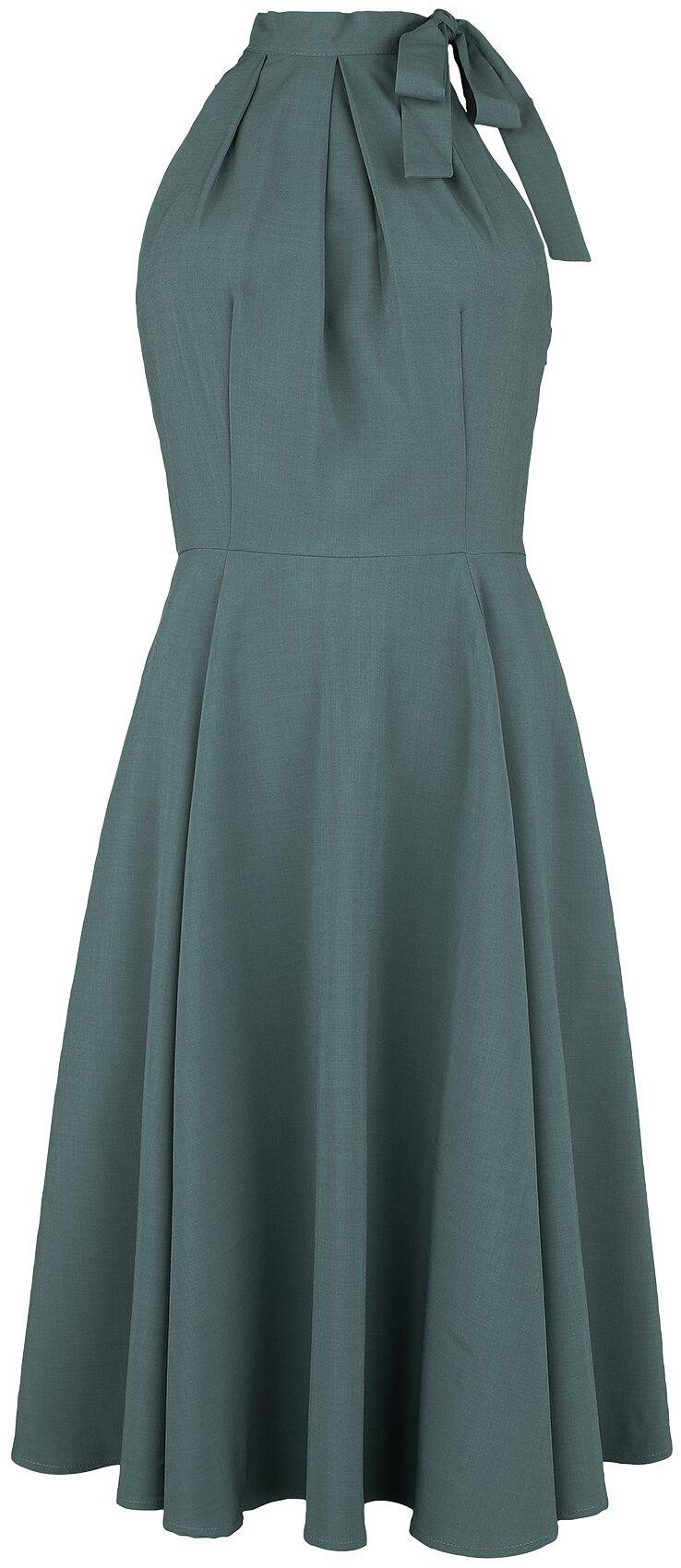 EMP "Kira Swing Dress" Mittellanges Kleid grün von H&R London