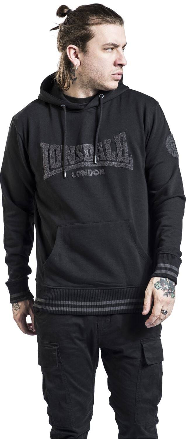 EMP "Kneep" Kapuzenpullover Schwarz Von Lonsdale London
