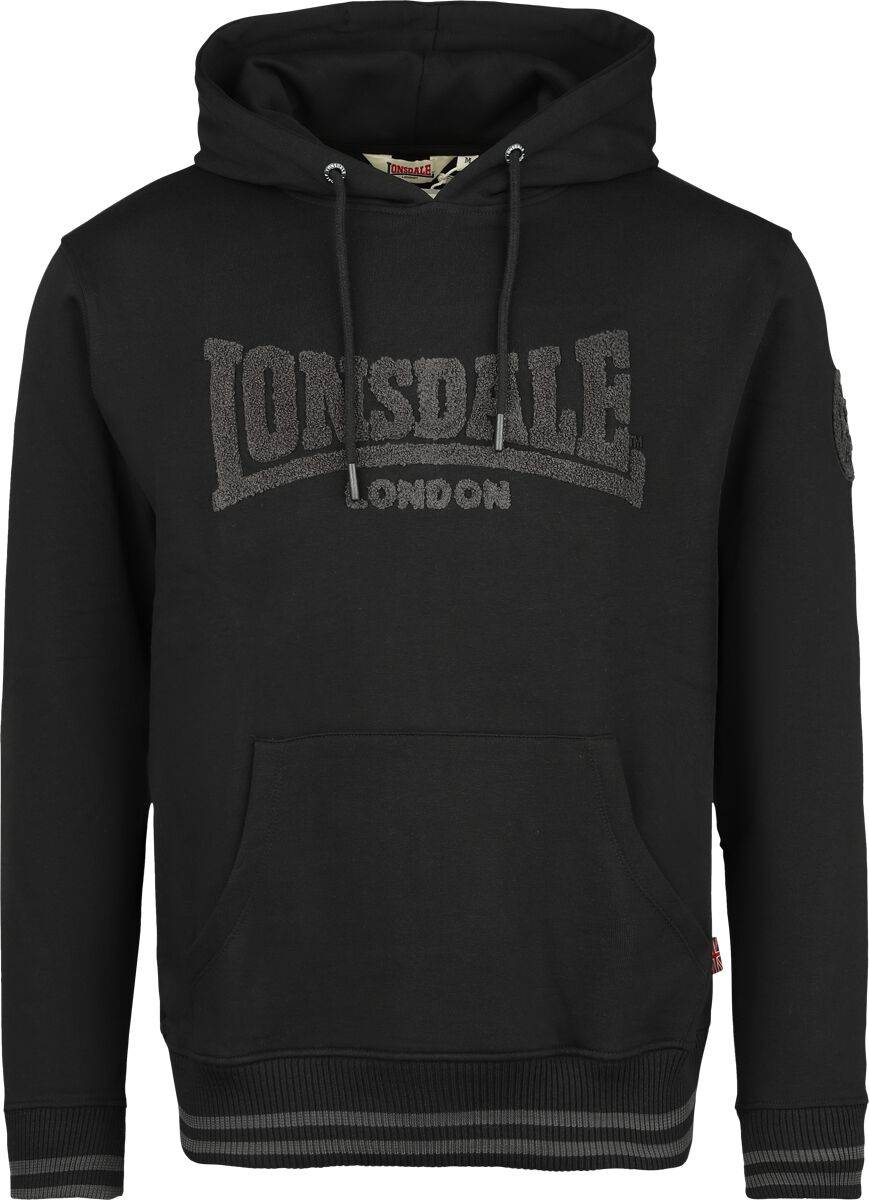 EMP "Kneep" Kapuzenpullover schwarz von Lonsdale London