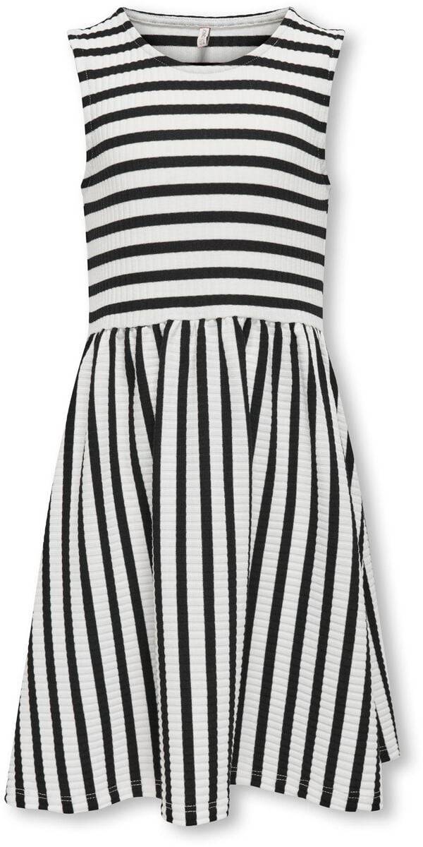 EMP "Kognella S/L Cutline Dress JRS" Kleid schwarz/weiß von Kids ONLY