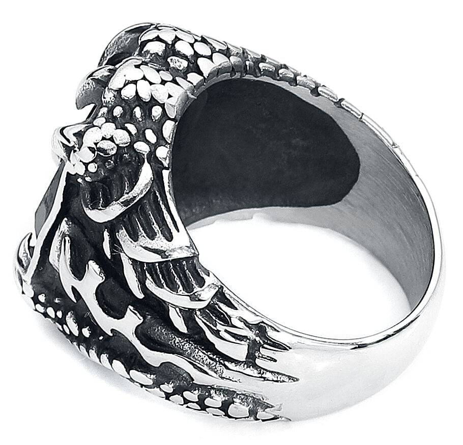 EMP "Kristallklaue" Ring Silberfarben Von EtNox Hard And Heavy