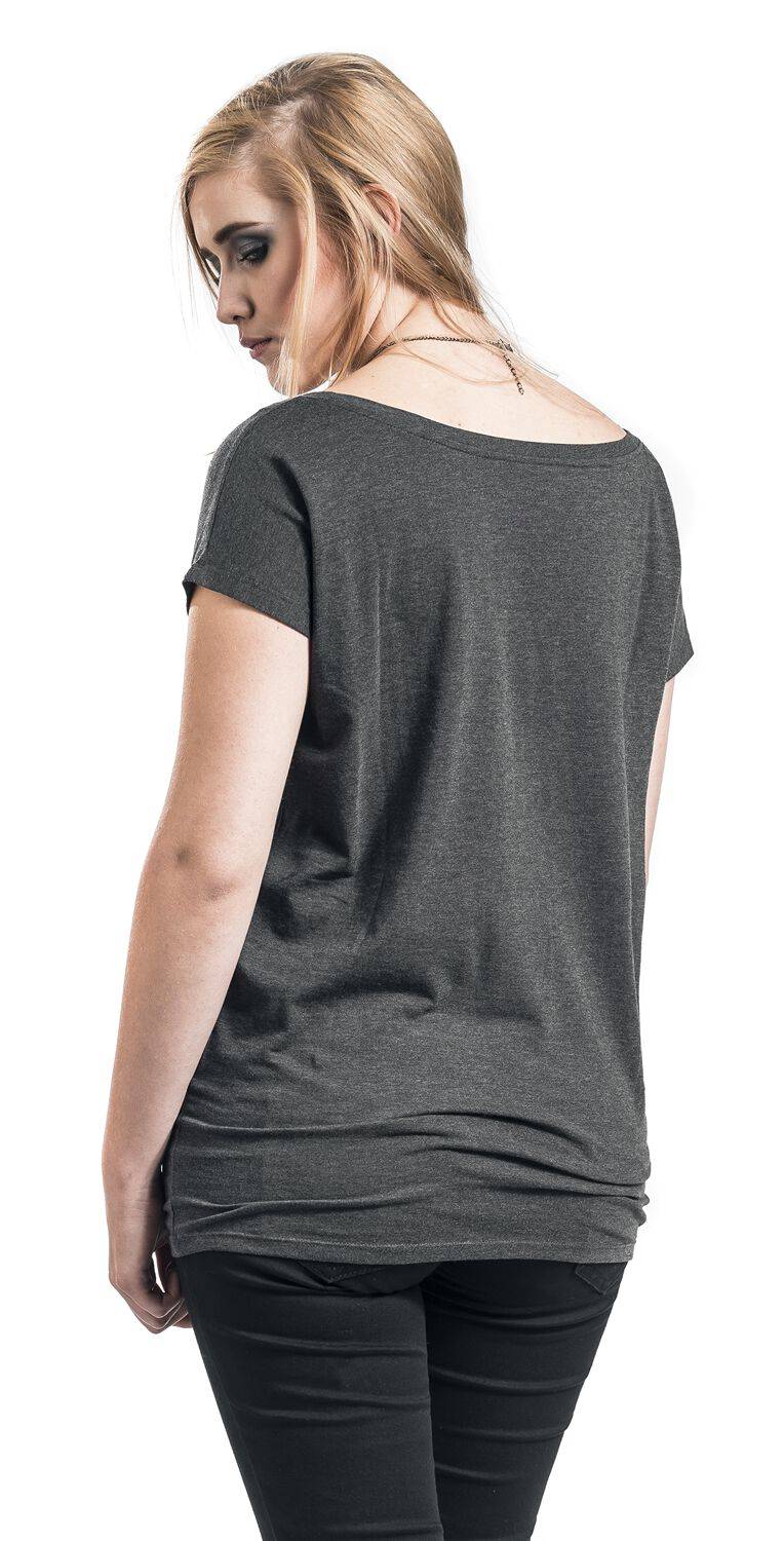 EMP "Krümelmonster - Me Love Cookie" T-Shirt Dunkelgrau Meliert Von Sesamstraße