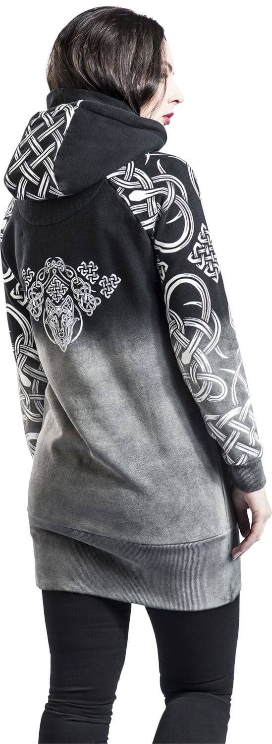 EMP Kurzes Kleid Grau/schwarz Von Black Premium By EMP